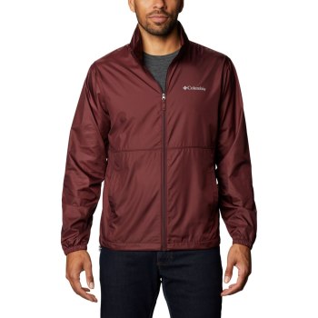 Pánské Bundy Columbia Creekview Windbreaker Vínové WFLUKN581